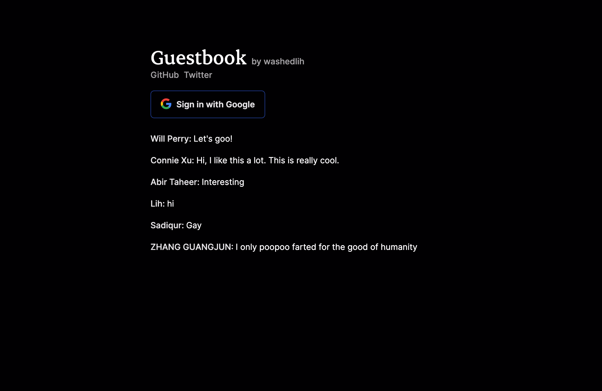 My Guestbook